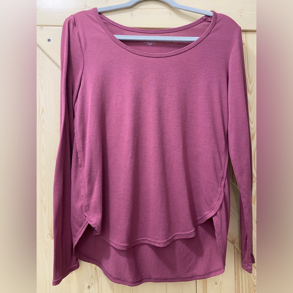 🙌Activ8 Pink Violet Cotton Cozy Athletic Top